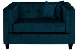 Athina Fabric Cuddle Chair - Teal